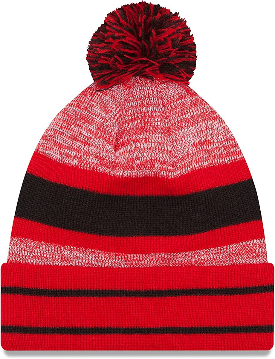 New Era Unisex-Adult NFL Official Sport Knit Classic Cuffed Knit Pom Beanie Hat