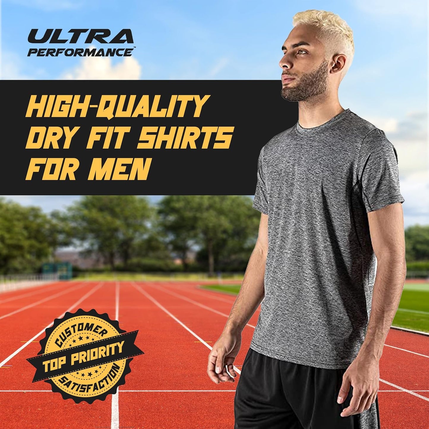5 Pack Mens Gym Shirts for Men Workout Tshirts Shirts for Men Pack, Men'S Athletic Shirts & Tees, Dri Fit Shirts for Men