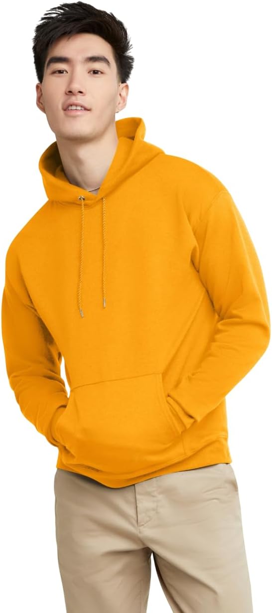 Hanes EcoSmart Hoodie, Midweight Fleece, Pullover Hooded Sweatshirt for Men