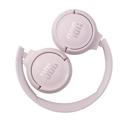JBL Tune 510BT - Bluetooth headphones with up to 40 hours battery, microphone for call, foldable and comfortable, Android and iOs compatible (White)