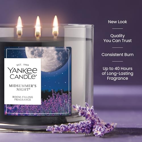 Yankee Candle Mid Summer's Night Scented Candle, 22oz Large Jar with up to 150 Hour Burn, Giftable