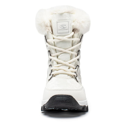 HOBIBEAR Women's Snow Boots Winter Outdoor Faux Fur Lined Warm Water Resistant Mid-Calf Booties