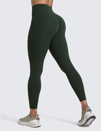 CRZ YOGA Secretsculpt Womens Butterlift Scrunch Butt Workout Leggings 25" - No Front Seam High Waisted Yoga Pants Booty