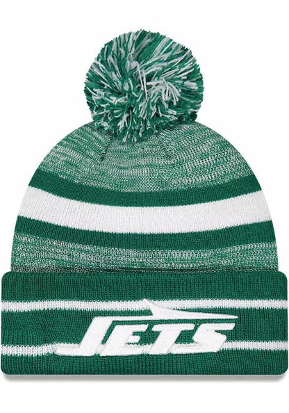 New Era Unisex-Adult NFL Official Sport Knit Classic Cuffed Knit Pom Beanie Hat