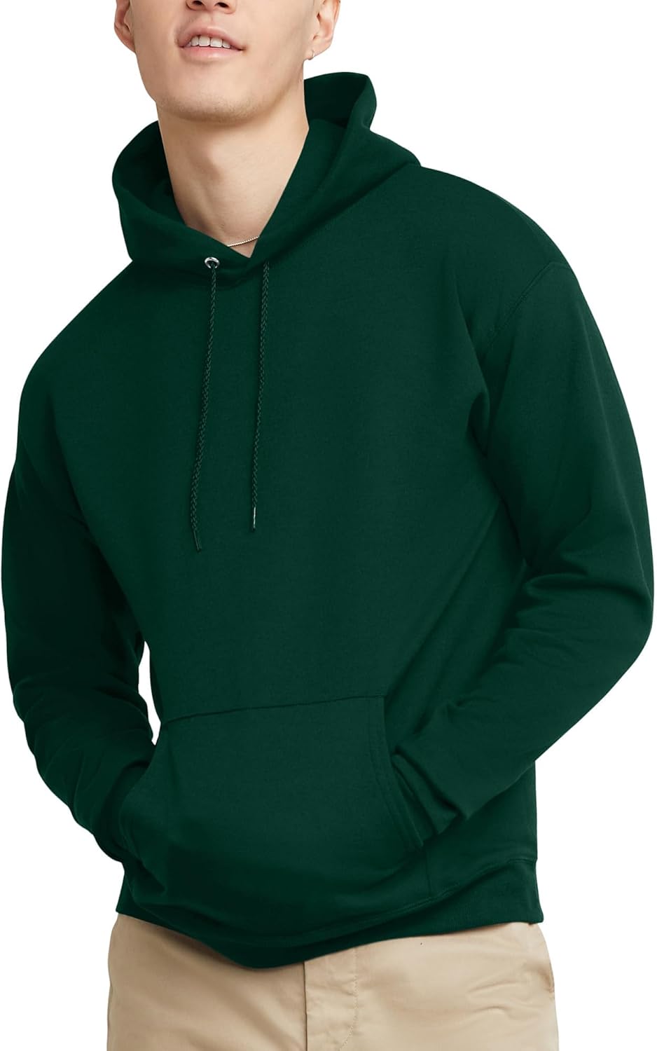 Hanes EcoSmart Hoodie, Midweight Fleece, Pullover Hooded Sweatshirt for Men