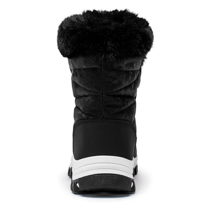 HOBIBEAR Women's Snow Boots Winter Outdoor Faux Fur Lined Warm Water Resistant Mid-Calf Booties