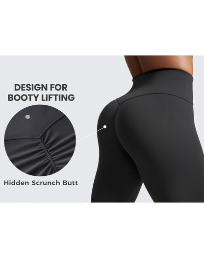 CRZ YOGA Secretsculpt Womens Butterlift Scrunch Butt Workout Leggings 25" - No Front Seam High Waisted Yoga Pants Booty