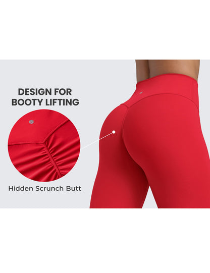 CRZ YOGA Secretsculpt Womens Butterlift Scrunch Butt Workout Leggings 25" - No Front Seam High Waisted Yoga Pants Booty