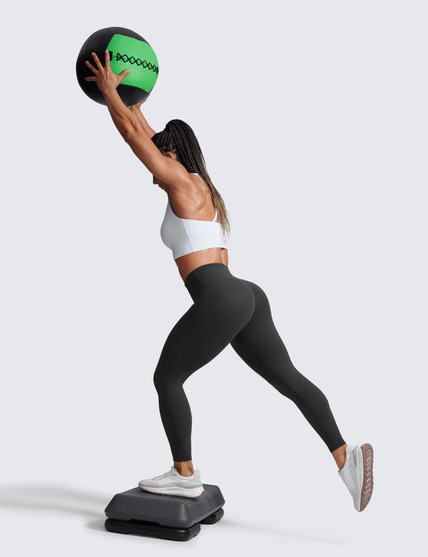 CRZ YOGA Secretsculpt Womens Butterlift Scrunch Butt Workout Leggings 25" - No Front Seam High Waisted Yoga Pants Booty