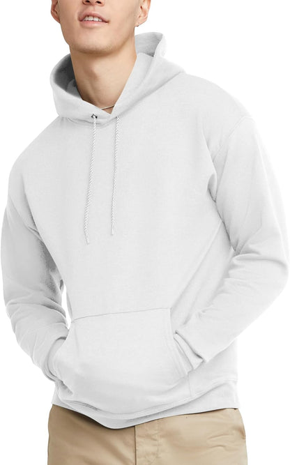 Hanes EcoSmart Hoodie, Midweight Fleece, Pullover Hooded Sweatshirt for Men