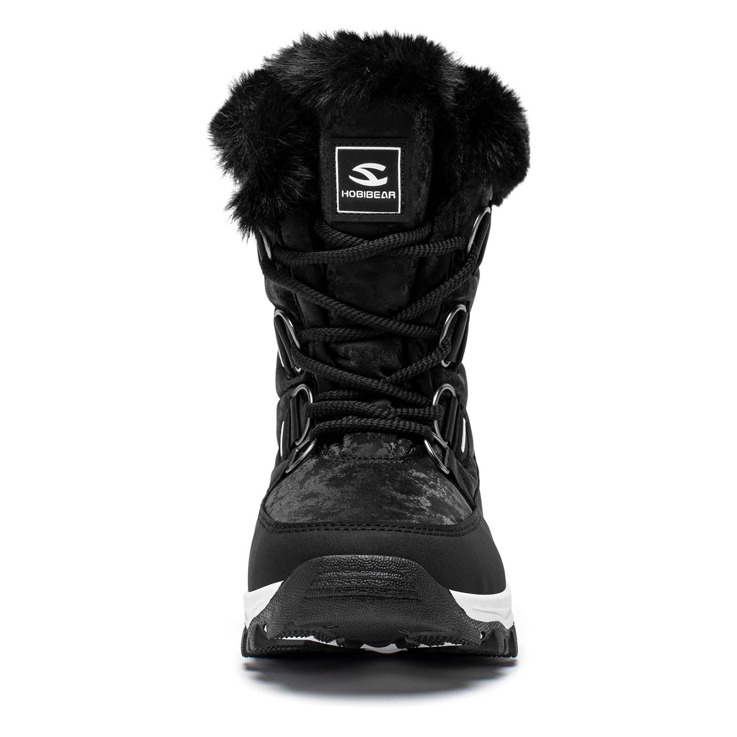 HOBIBEAR Women's Snow Boots Winter Outdoor Faux Fur Lined Warm Water Resistant Mid-Calf Booties