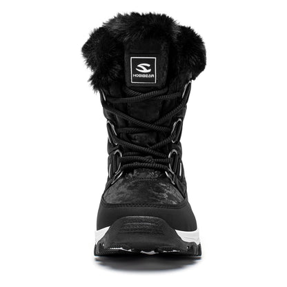 HOBIBEAR Women's Snow Boots Winter Outdoor Faux Fur Lined Warm Water Resistant Mid-Calf Booties