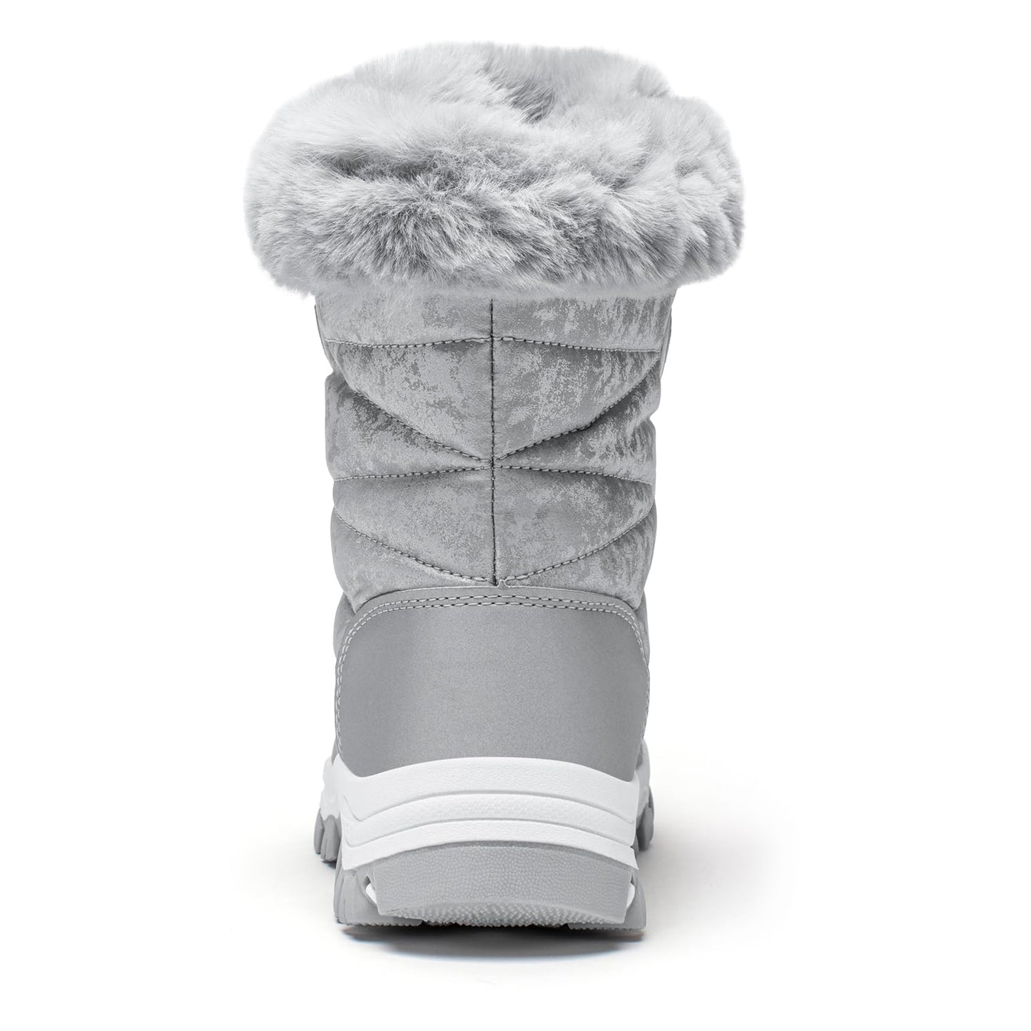 HOBIBEAR Women's Snow Boots Winter Outdoor Faux Fur Lined Warm Water Resistant Mid-Calf Booties