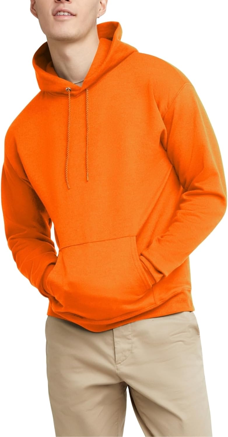 Hanes EcoSmart Hoodie, Midweight Fleece, Pullover Hooded Sweatshirt for Men