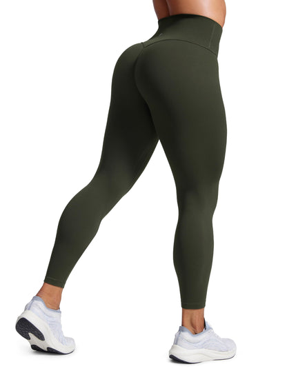CRZ YOGA Secretsculpt Womens Butterlift Scrunch Butt Workout Leggings 25" - No Front Seam High Waisted Yoga Pants Booty