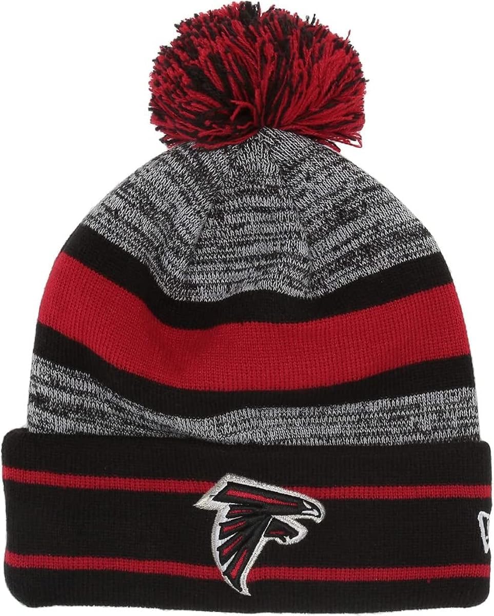 New Era Unisex-Adult NFL Official Sport Knit Classic Cuffed Knit Pom Beanie Hat
