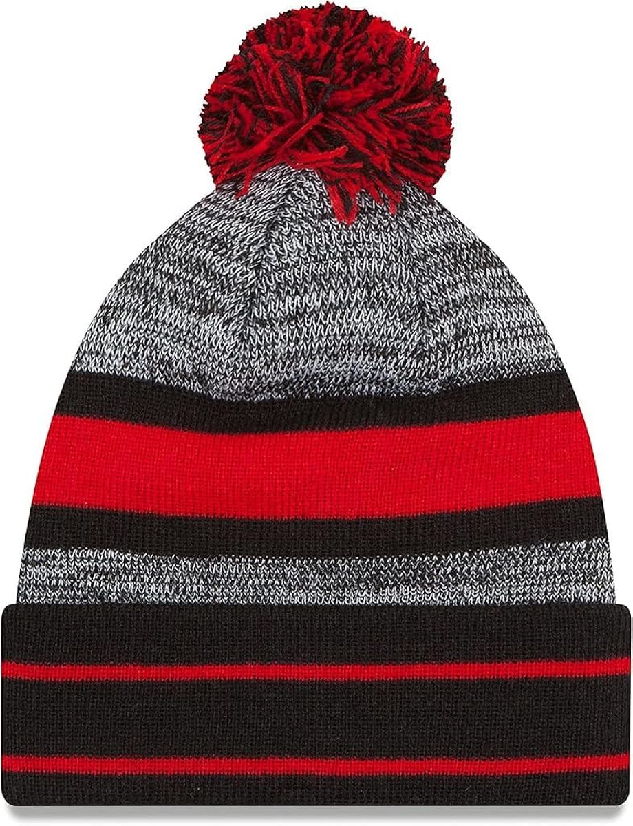New Era Unisex-Adult NFL Official Sport Knit Classic Cuffed Knit Pom Beanie Hat