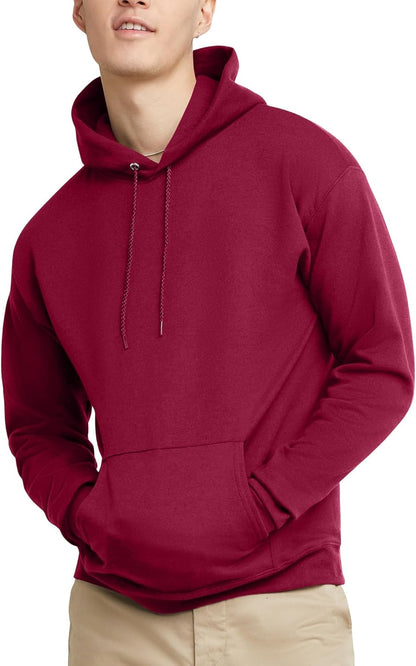 Hanes EcoSmart Hoodie, Midweight Fleece, Pullover Hooded Sweatshirt for Men