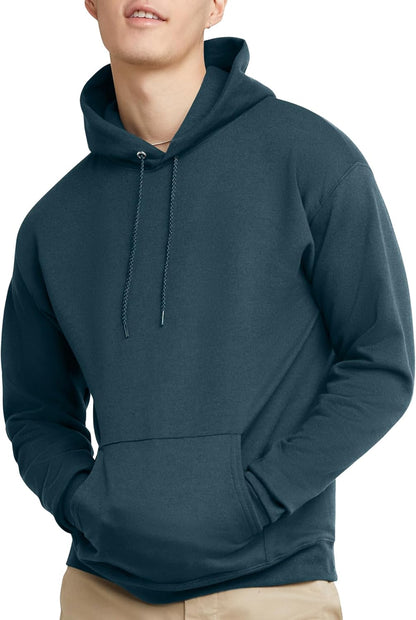 Hanes EcoSmart Hoodie, Midweight Fleece, Pullover Hooded Sweatshirt for Men