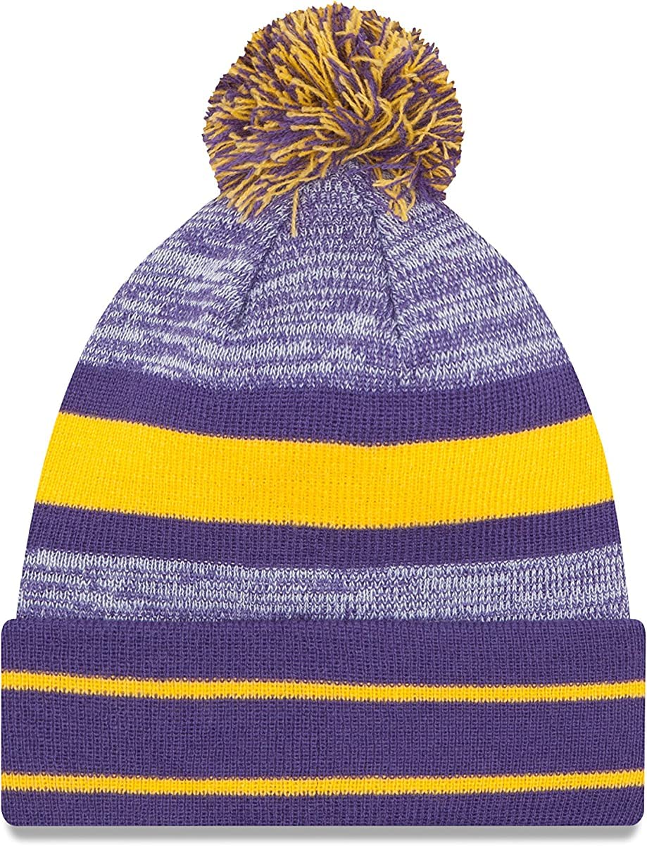 New Era Unisex-Adult NFL Official Sport Knit Classic Cuffed Knit Pom Beanie Hat