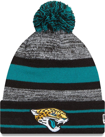 New Era Unisex-Adult NFL Official Sport Knit Classic Cuffed Knit Pom Beanie Hat
