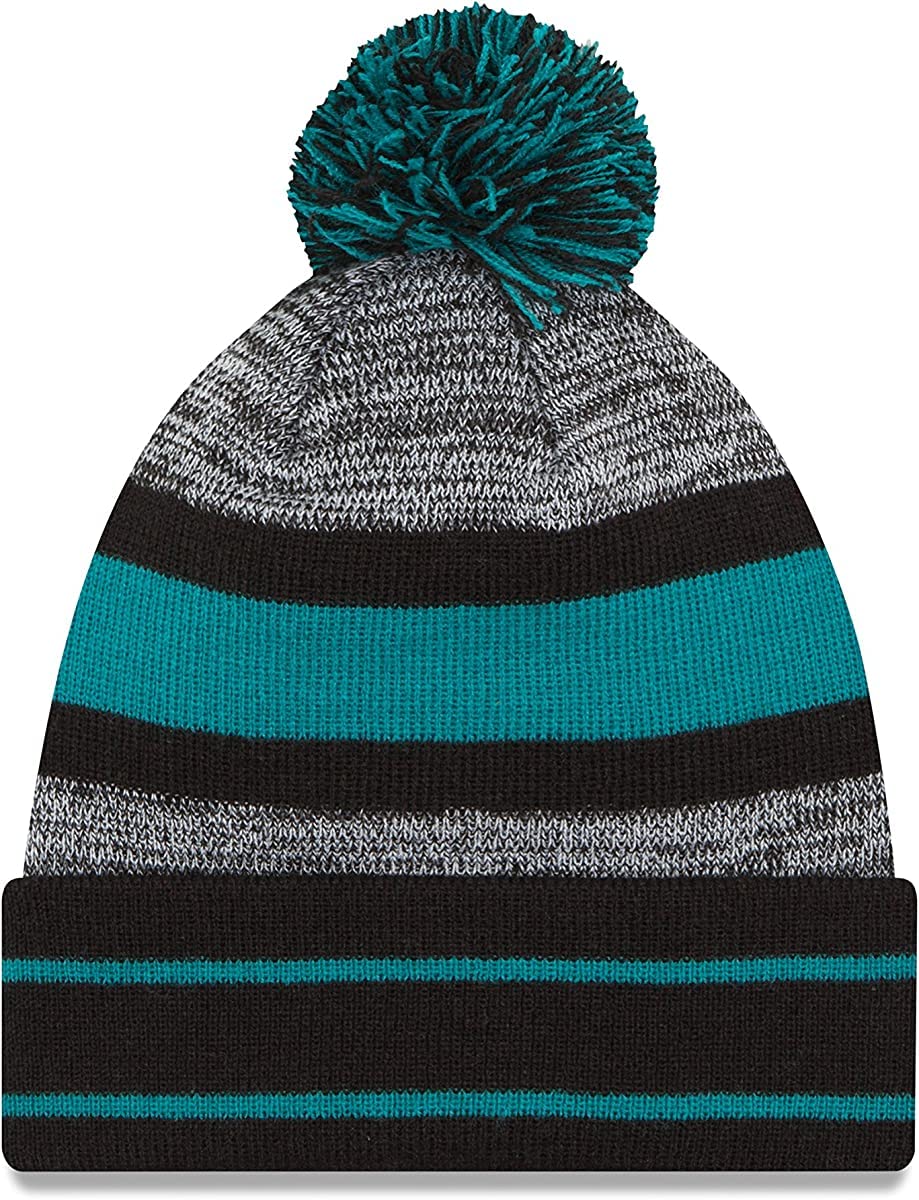 New Era Unisex-Adult NFL Official Sport Knit Classic Cuffed Knit Pom Beanie Hat