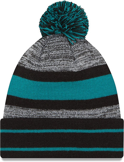 New Era Unisex-Adult NFL Official Sport Knit Classic Cuffed Knit Pom Beanie Hat