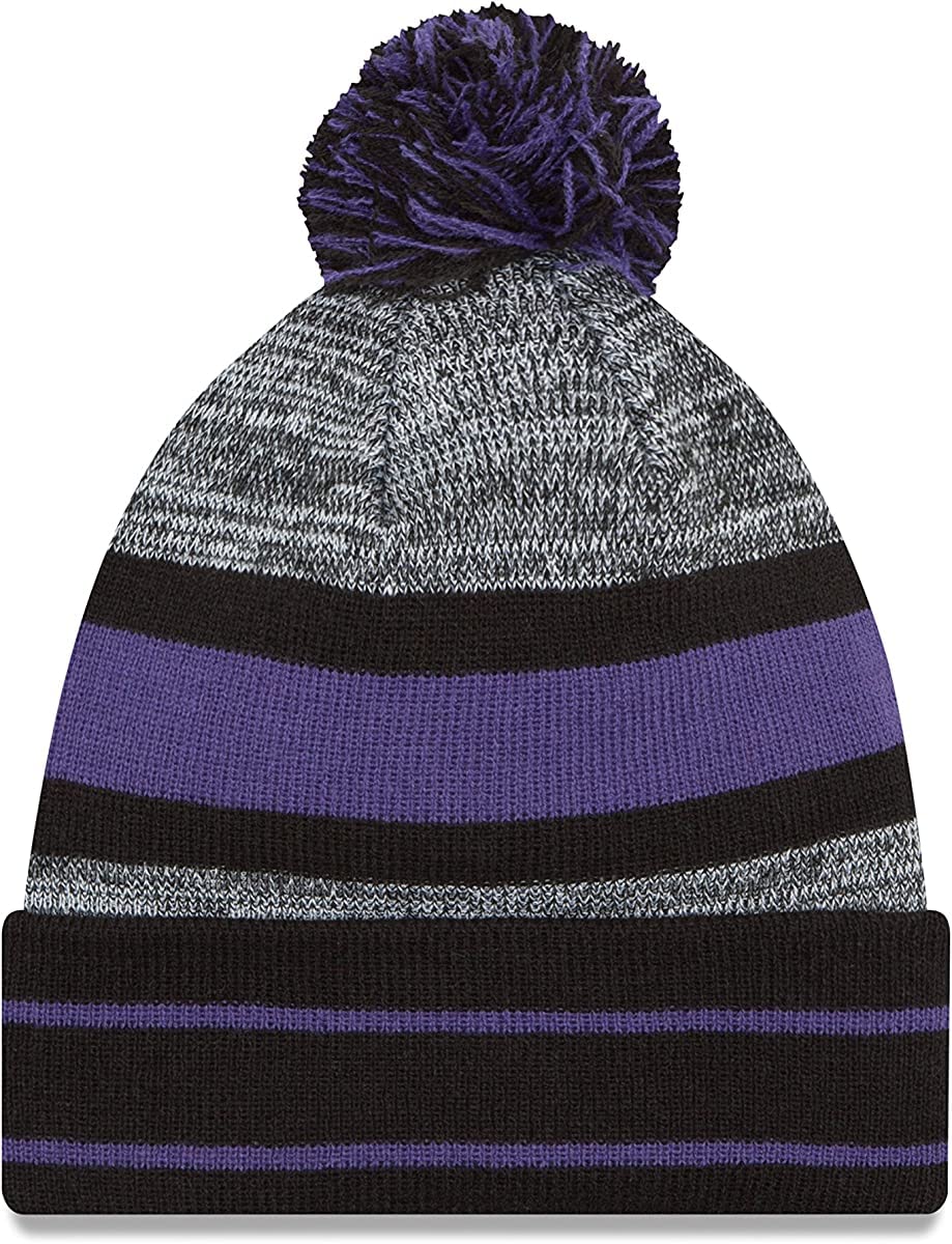New Era Unisex-Adult NFL Official Sport Knit Classic Cuffed Knit Pom Beanie Hat