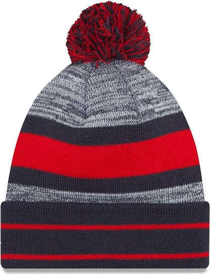 New Era Unisex-Adult NFL Official Sport Knit Classic Cuffed Knit Pom Beanie Hat
