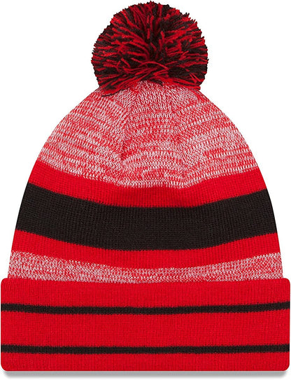 New Era Unisex-Adult NFL Official Sport Knit Classic Cuffed Knit Pom Beanie Hat