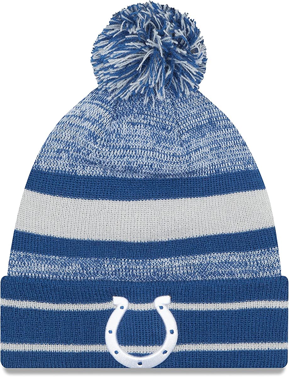 New Era Unisex-Adult NFL Official Sport Knit Classic Cuffed Knit Pom Beanie Hat