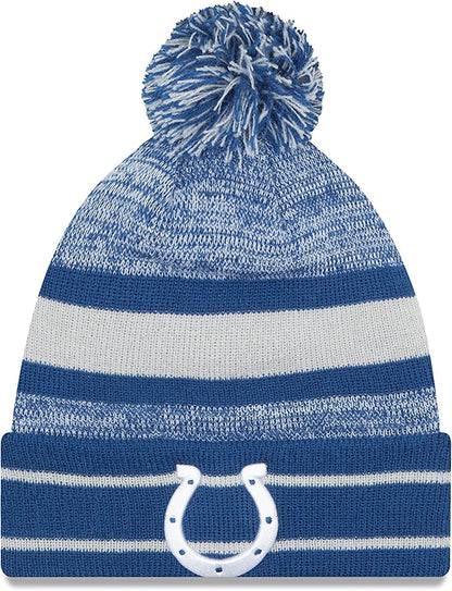 New Era Unisex-Adult NFL Official Sport Knit Classic Cuffed Knit Pom Beanie Hat