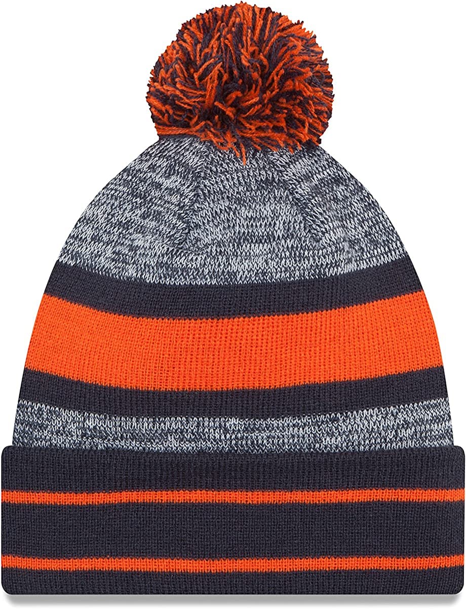 New Era Unisex-Adult NFL Official Sport Knit Classic Cuffed Knit Pom Beanie Hat