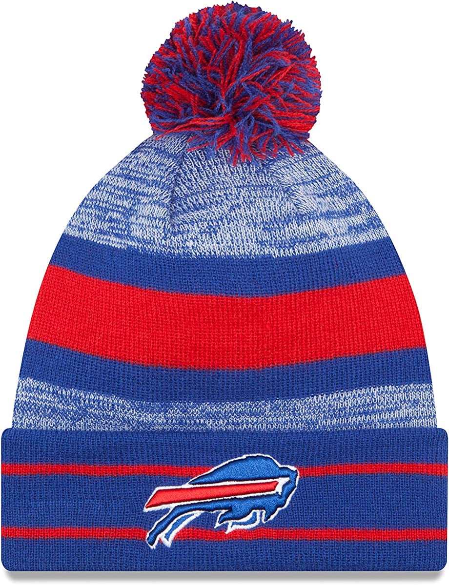 New Era Unisex-Adult NFL Official Sport Knit Classic Cuffed Knit Pom Beanie Hat