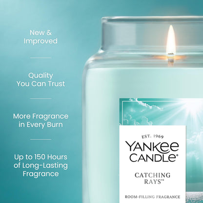 Yankee Candle Mid Summer's Night Scented Candle, 22oz Large Jar with up to 150 Hour Burn, Giftable