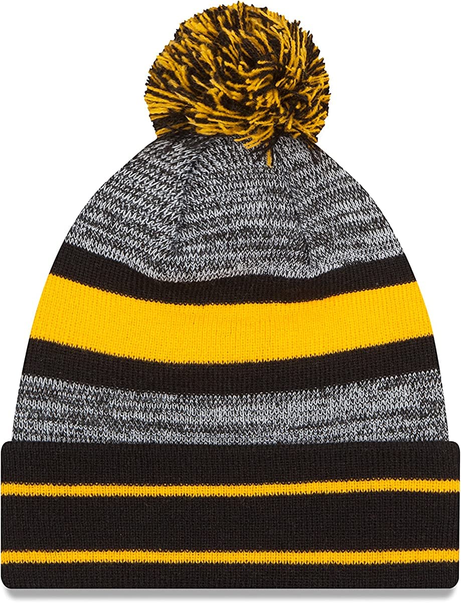New Era Unisex-Adult NFL Official Sport Knit Classic Cuffed Knit Pom Beanie Hat