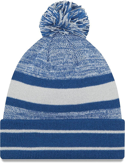 New Era Unisex-Adult NFL Official Sport Knit Classic Cuffed Knit Pom Beanie Hat