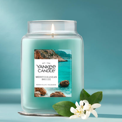 Yankee Candle Mid Summer's Night Scented Candle, 22oz Large Jar with up to 150 Hour Burn, Giftable