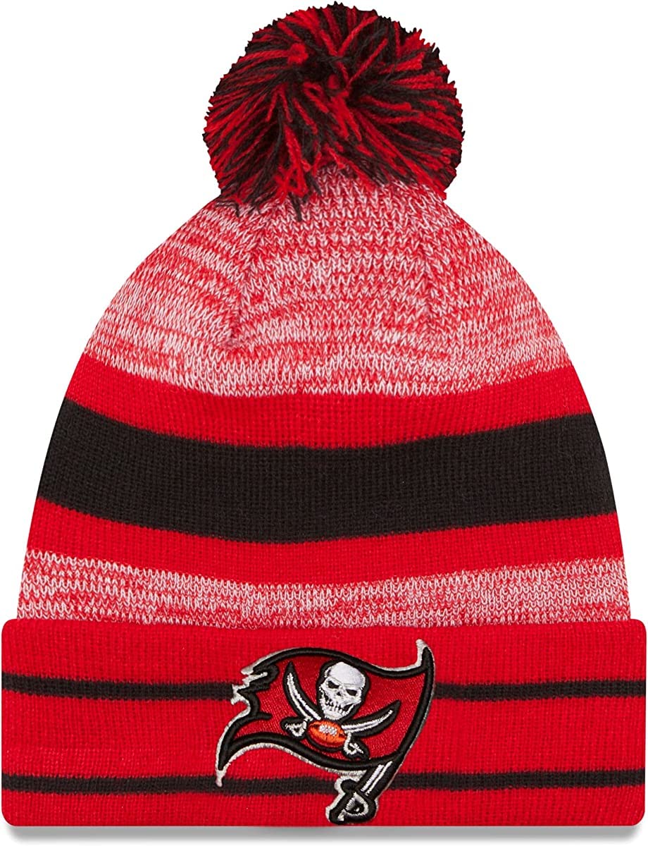 New Era Unisex-Adult NFL Official Sport Knit Classic Cuffed Knit Pom Beanie Hat