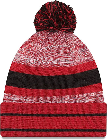 New Era Unisex-Adult NFL Official Sport Knit Classic Cuffed Knit Pom Beanie Hat