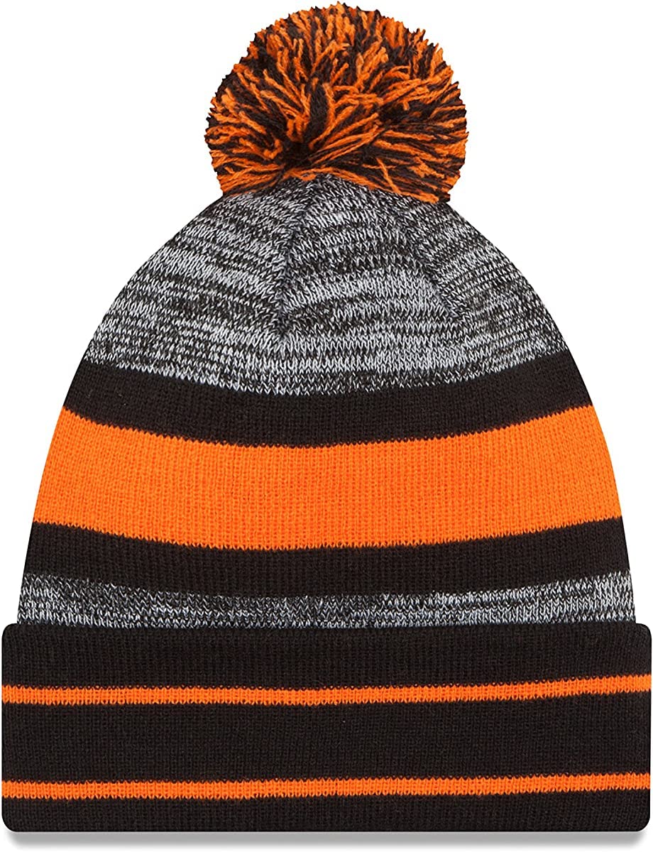 New Era Unisex-Adult NFL Official Sport Knit Classic Cuffed Knit Pom Beanie Hat