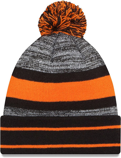 New Era Unisex-Adult NFL Official Sport Knit Classic Cuffed Knit Pom Beanie Hat
