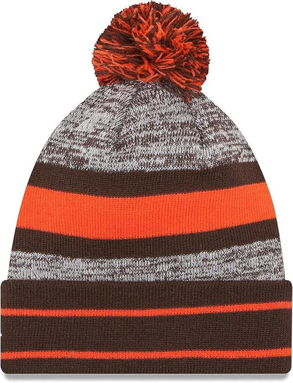 New Era Unisex-Adult NFL Official Sport Knit Classic Cuffed Knit Pom Beanie Hat