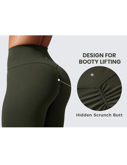 CRZ YOGA Secretsculpt Womens Butterlift Scrunch Butt Workout Leggings 25" - No Front Seam High Waisted Yoga Pants Booty