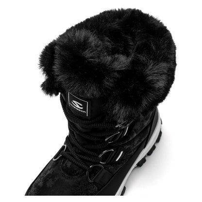 HOBIBEAR Women's Snow Boots Winter Outdoor Faux Fur Lined Warm Water Resistant Mid-Calf Booties