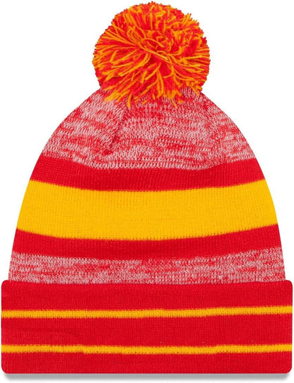 New Era Unisex-Adult NFL Official Sport Knit Classic Cuffed Knit Pom Beanie Hat