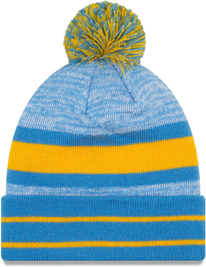 New Era Unisex-Adult NFL Official Sport Knit Classic Cuffed Knit Pom Beanie Hat