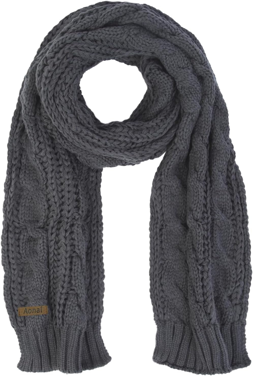 Womens Winter Scarf Cold Weather Thick Warm Cable Knit Wraps Chunky Large Soft Long Scarves