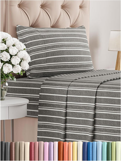 Queen Size 4 Piece Sheet Set - Comfy Breathable & Cooling Bed Sheets Set - Hotel Luxury Bedding for Women, Men, Kids, Teens, Boys & Girls - Deep Pockets, Ultra-Soft, Wrinkle Free - Oeko-Tex - Khaki