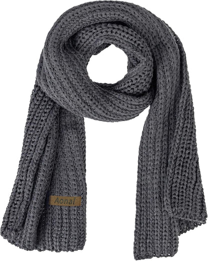 Womens Winter Scarf Cold Weather Thick Warm Cable Knit Wraps Chunky Large Soft Long Scarves